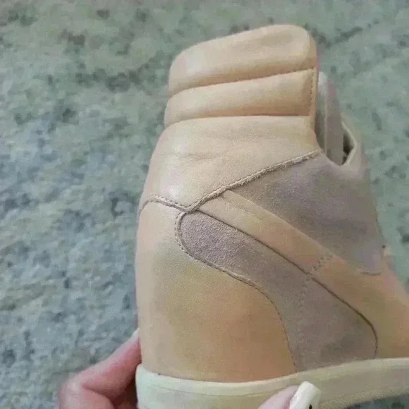 Alexander McQueen X Puma Women's Pink Ofeya Hidden Wedge High Fashion Trainers 7 - Picture 13 of 16